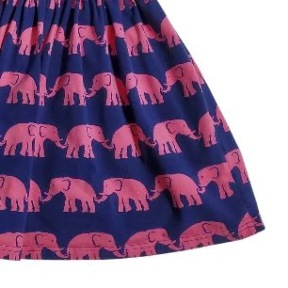 Kelly's Kids Elephant Print Dress Size 7-8